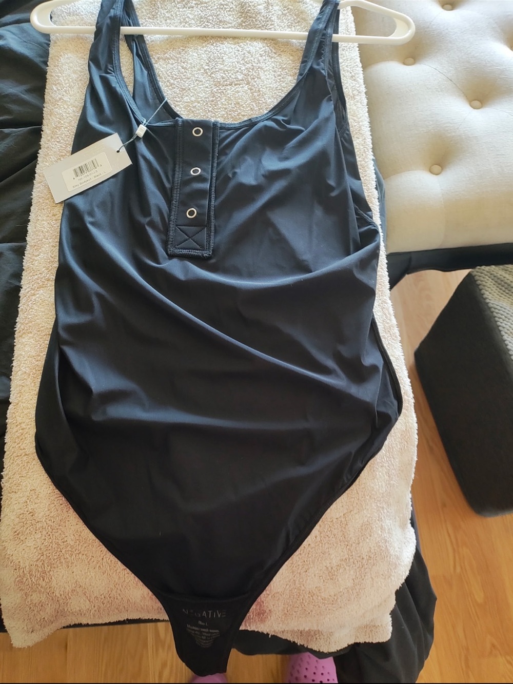 Women’s Black One-Piece Tank Swimsuit